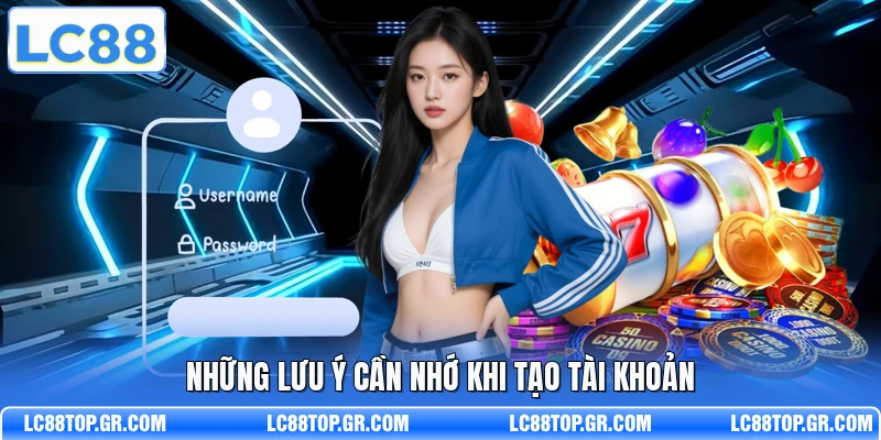 Những lưu ý cần nhớ khi tạo tài khoản